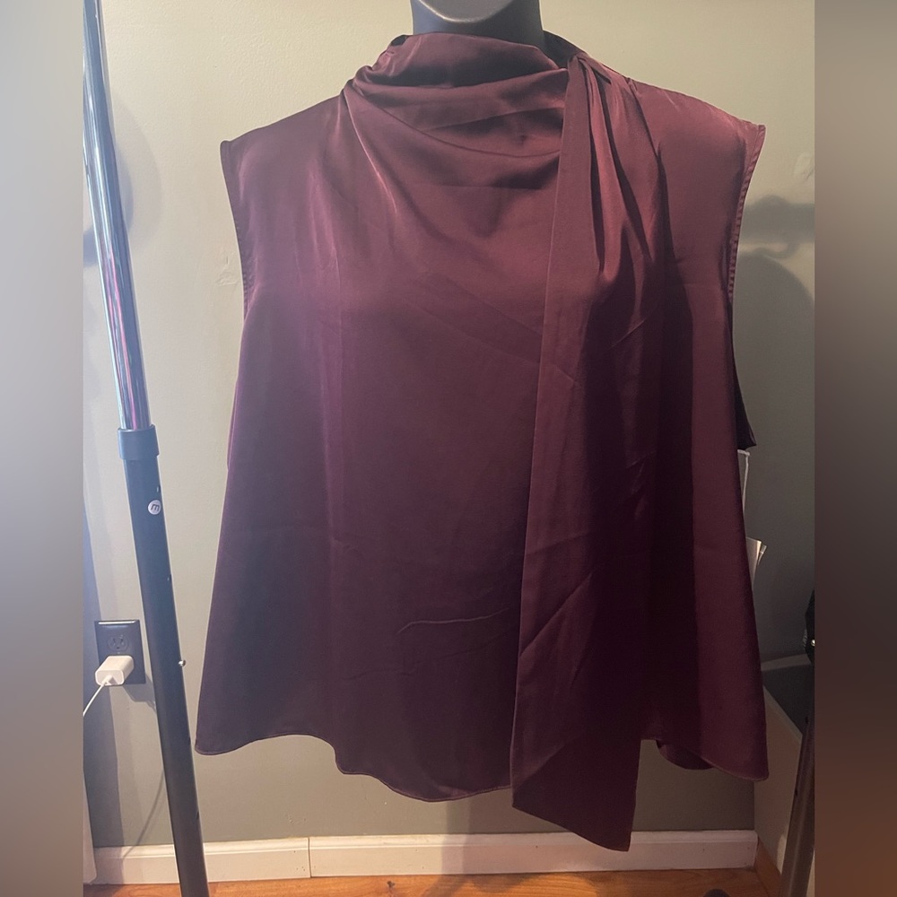 Worthington Mock Neck Sleeveless Blouse-3x